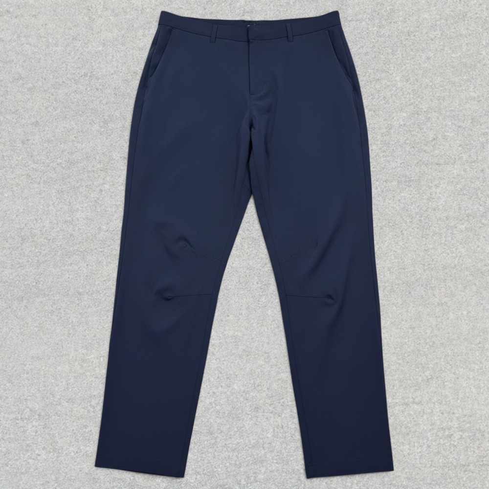 Fabletics The Only Pant Mens 36x34 (Fits 36x32) Blue 4-Way Stretch Athleisure
